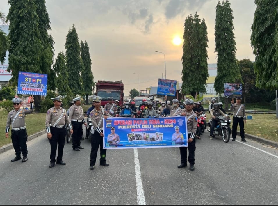 Gelar Ops Patuh Toba 2024, Polresta Deli Serdang Berikan Himbauan dan Edukasi Kepada Warga Masyarakat